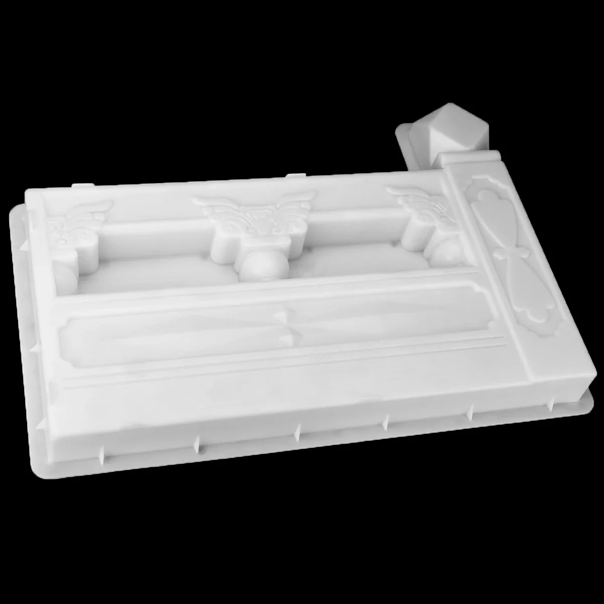 Concrete Fence Mold Garden Flower Pool Plastic Mold Brick Courtyard Rectangle Antique Flower Pond Paving Molds DIY 62x43x6cm concrete molds,garden path molds
