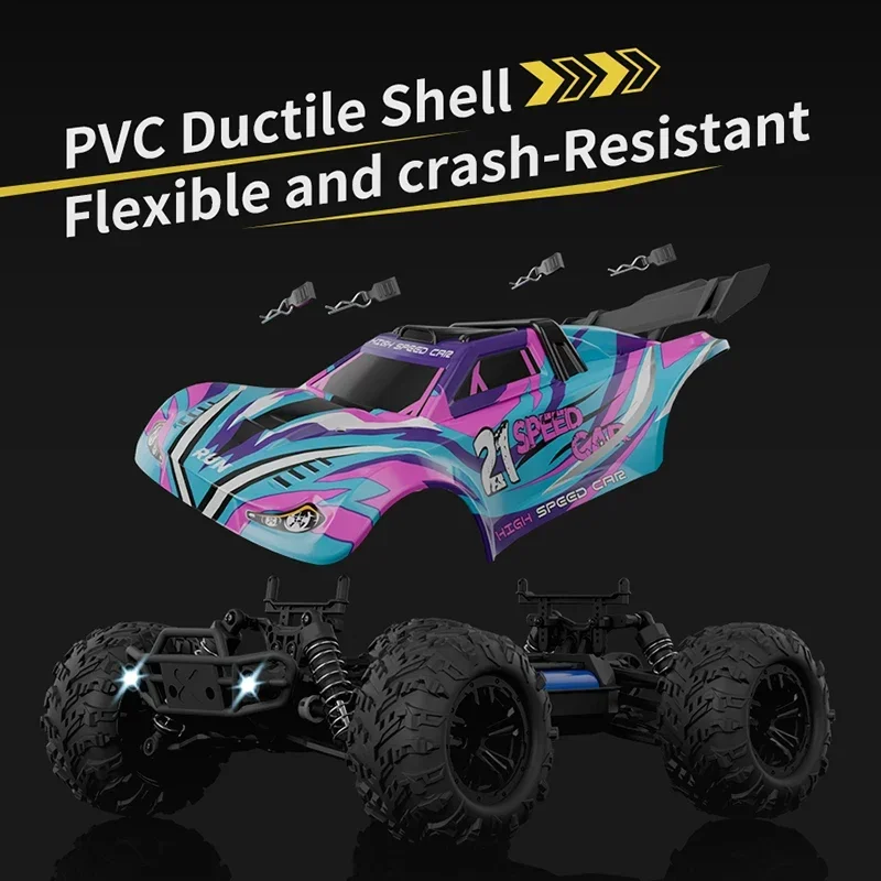 2025년 신제품 1:16 4WD 원격 조종 자동차 35km/h 고속 오프로드 RC 자동차 전지형 2.4G 전기 RC 자동차 LED 라이트 포함