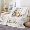 Winter New Pattern Blanket Baby Girl Boy Blankets Flannel Fleece Throw Blanket Personalized Family Friends Blanket Gifts 5