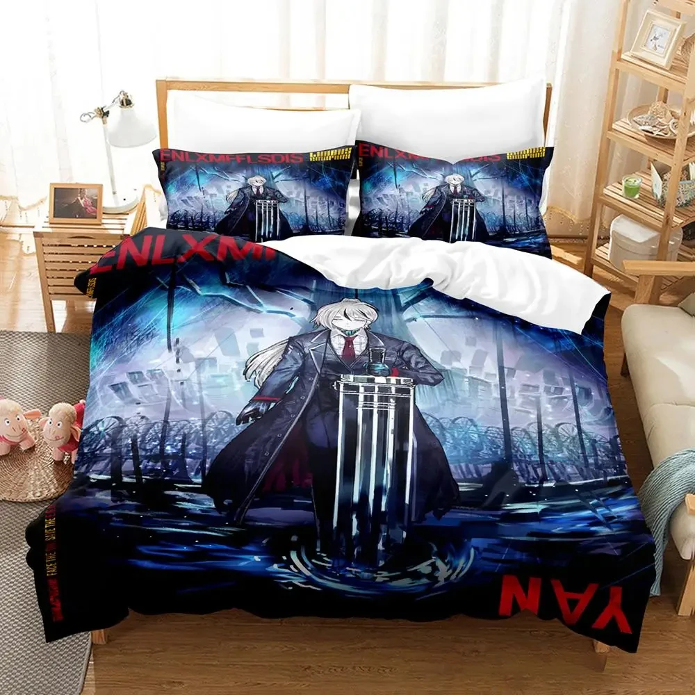 Anime Game Limbus Company Bedding Set Boys Girls Twin Queen Size Duvet Cover Pillowcase Bed Kids Adult Home Textileextile