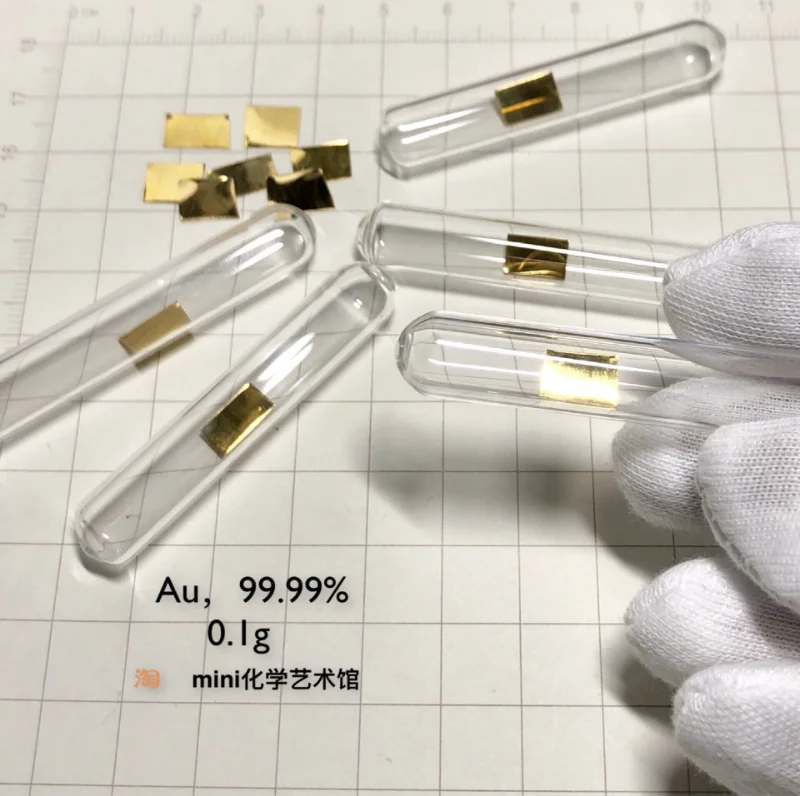 

Custom [Glass Seal] 0.1g per piece per piece polished gold piece glass seal gold gold piece gold Au 99.99