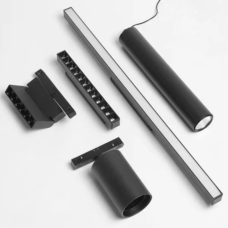 Modern Magnetic Track Light System DC48V Indoor without Main Lighting Series Living Room Ceiling LED Rail Floodlight Spotlights 2