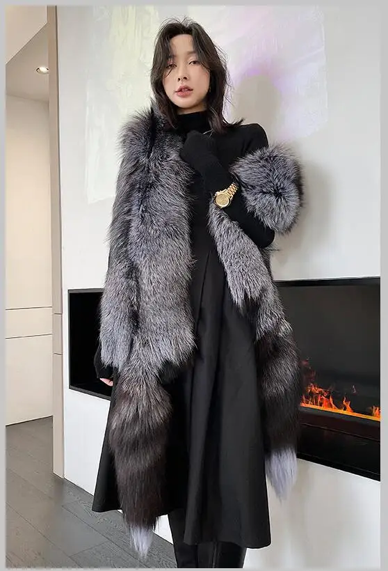 Рисунок 6 - Женский шарф из 100% натурального Меха чернобурки