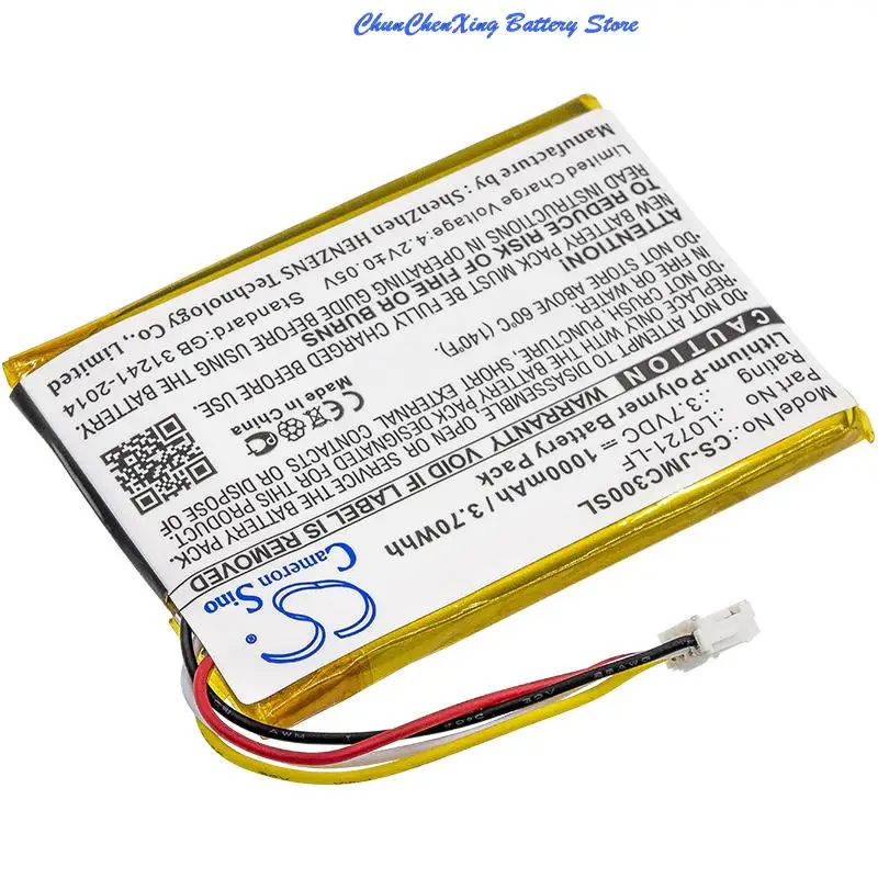 Bateria Cameron Sino para Jbl L0721-lf Clip Clip 3an Clip Areia 1000mah - Image 2