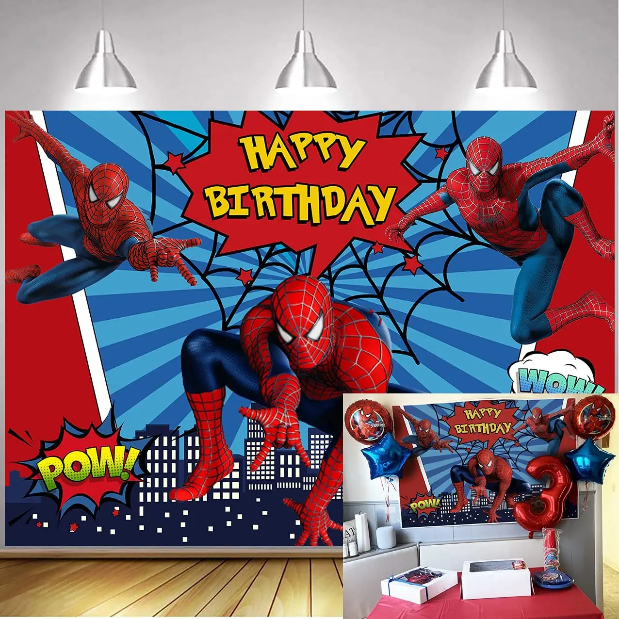 Superhero Spiderman Photography Backdrop for Boys Happy Birthday Party  Decorations Children Photo Studio Prop Background Decor| | - AliExpress