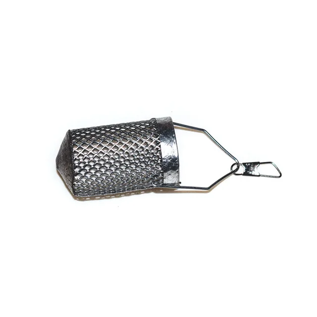 5/1Pcs Fishing Trap Basket Stainless Steel Wire Feeder Holder Fishing Lure  CageBait Cage Fish Bait Lure Fishing Accessory Tool - AliExpress