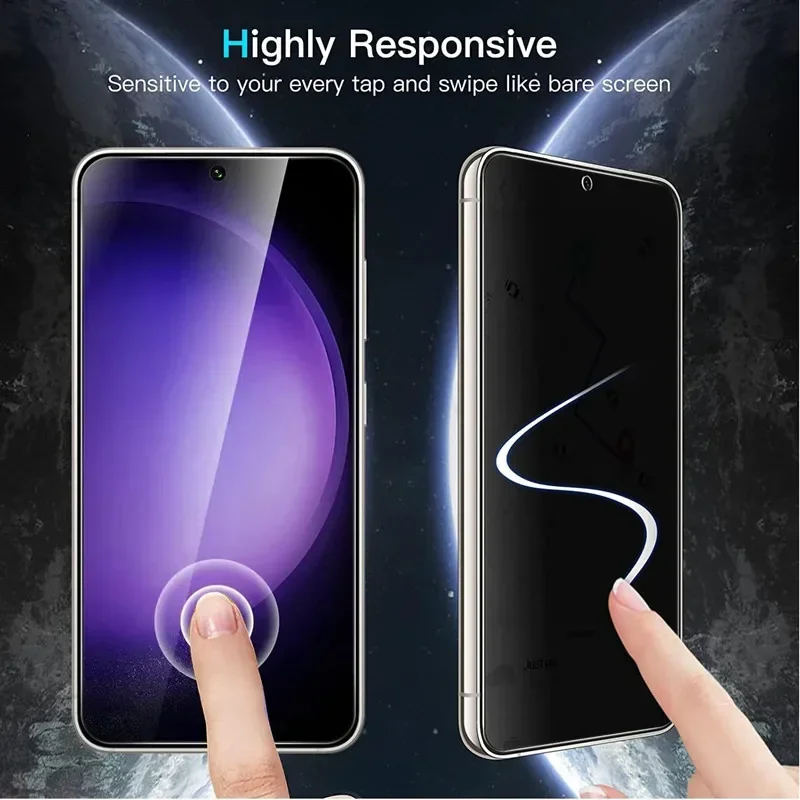 3Pcs Privacy Screen Protector for Samsung A55 A15 A54 A34 A13 A14 A53 A52 A33 A23 A32 A51 A22 A71 S20FE Anti-spy Tempered Glass