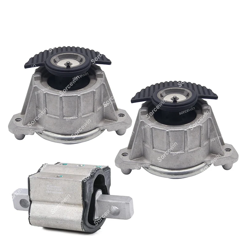 3PCS For Mercedes Benz W204 W212 E350 Auto Parts Gearbox Support Motor Engine Mount 2042404317