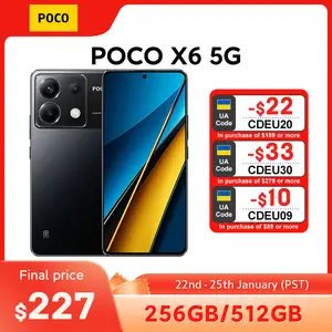 POCO X6 Pro 5G Global Version Smartphone 256GB 512GB Dimensity 8300-Ultra  6.67 1.5K Flow AMOLED DotDisplay 64MP 67W with NFC - AliExpress