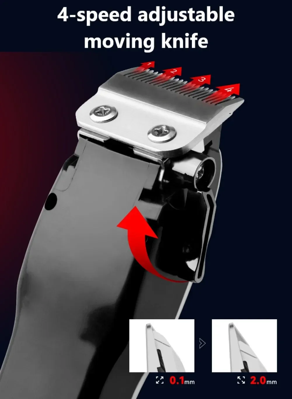 Description Picture 6 of itemKemei Professional Hair Clipper Rechargeable Hair Trimmer For Men Shaver Hair Cutting Machine Barber Accessories Cut Machin