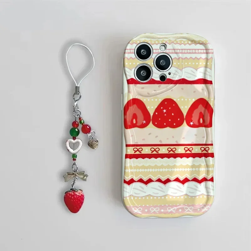 Cute Cake Lace Strawberry Phone Case