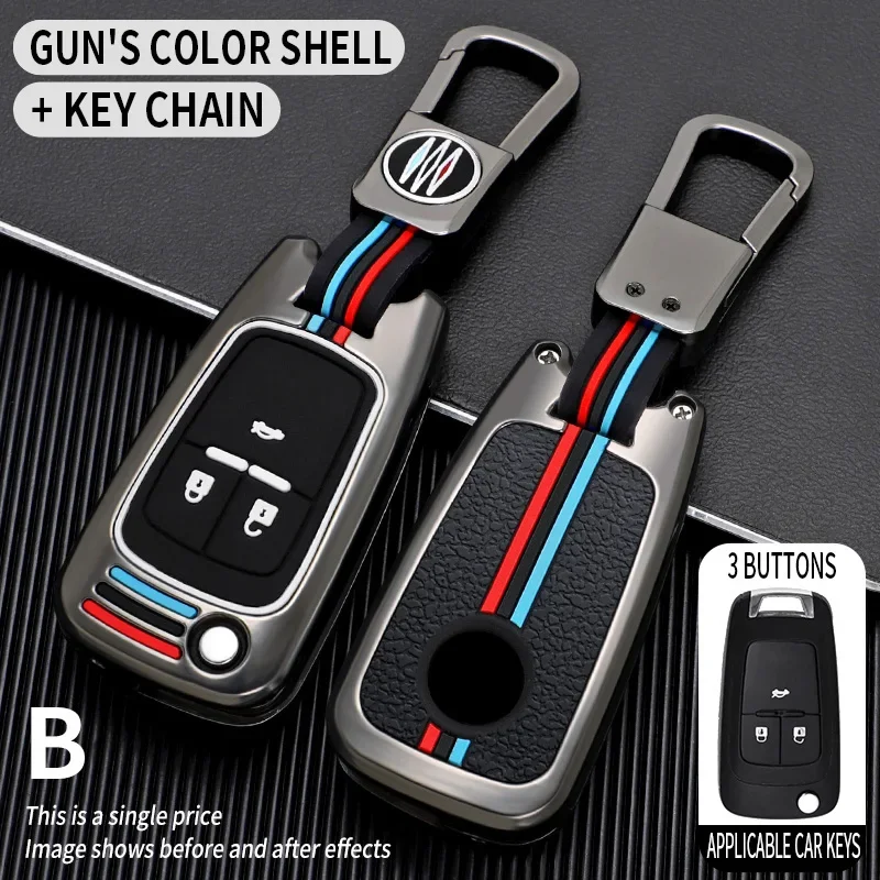 

Zinc Alloy Car Key Cover Case for Chevrolet Camaro Cruze SS Sonic Spark Aveo Epica for Buick Lacrosse Encore GL8 Regal