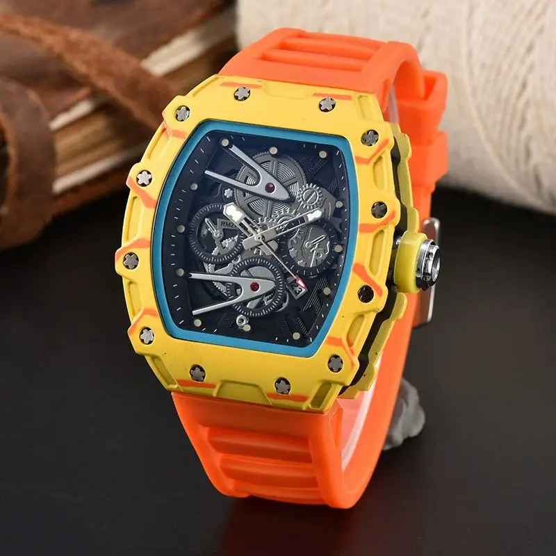 Luxury Hollow Men’s Quartz Automatic Wristwatch Male Watch for Man Mechanical Watches Luminous Transparent Sports