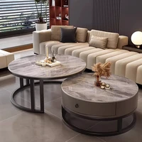 Table d'appoint de Style élégant et esthétique de luxe, Design peu encombrant, Tables basses créatives, meubles de salon 1