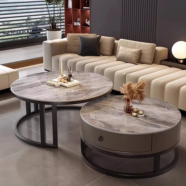 Table d'appoint de Style élégant et esthétique de luxe, Design peu encombrant, Tables basses créatives, meubles de salon 1