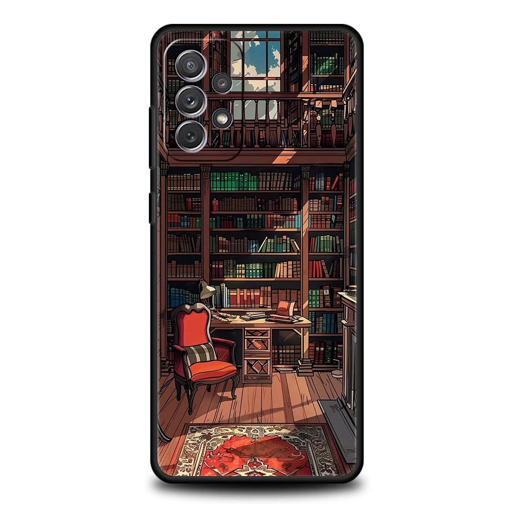 Read Books Illustration Silicone Phone Case