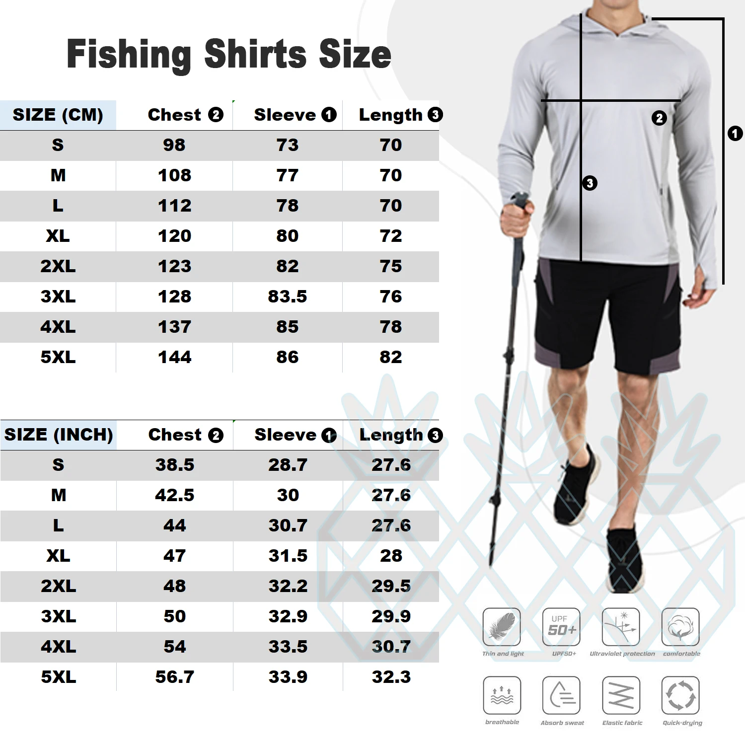 Fishing Shirt For Men UV Sun Protection UPF 50+ Long Sleeve Moisture  Wicking Performance Athletic Shirt Outdoor Fishing Clothes - AliExpress