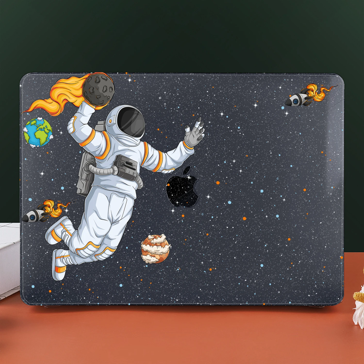 Mars Spaceman Shimmering Powder Print Case Capa para Macbook Pro A2338 m2 m1 Air 13 A2337 A2681 13.6in Pro m3 A2992 A2991 - Imagem 3