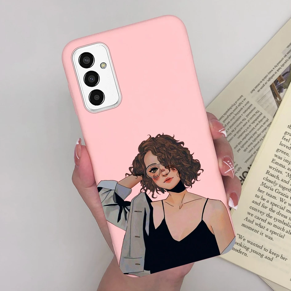 Fashion Cool Girl Silicone Soft Phone Case & Screen Protector