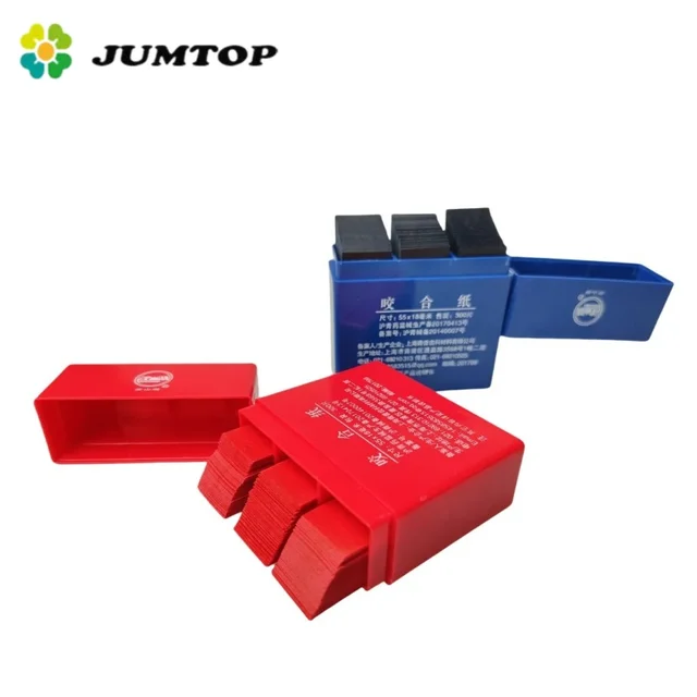 JUMTOP Dental Articulating Paper Strips 55*18mm Red/Blue Lab Instrument Teeth Whitening Dentist Materials Tools 1
