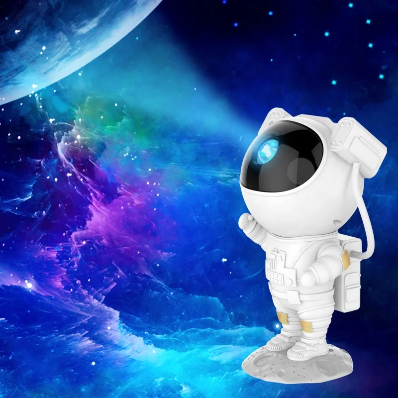 

Multicolor Rotatable Astronaut Projection Lamp Astronaut Table Lamp Galaxy Star Projector Astronaut Light for Bedroom
