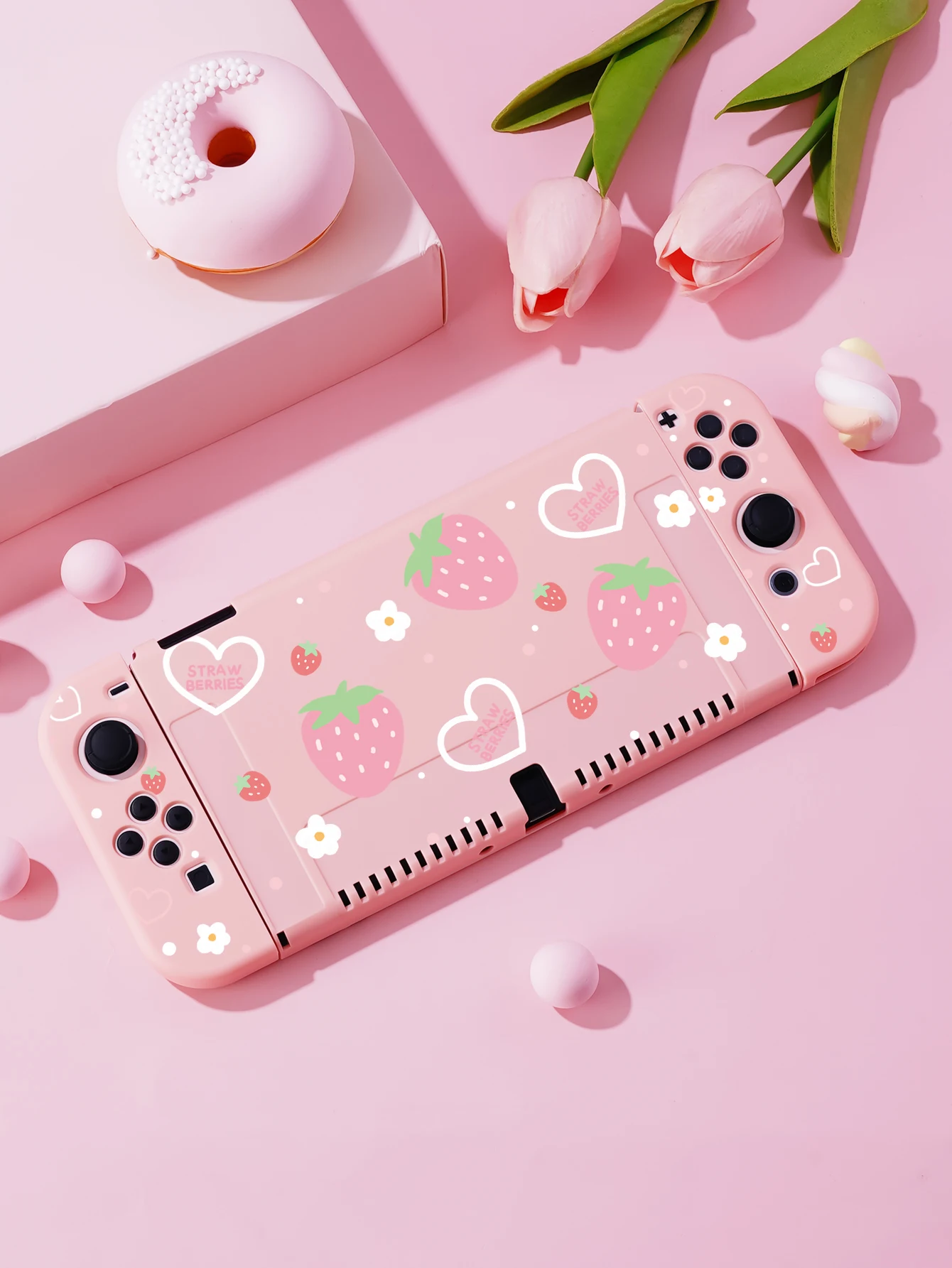 닌텐도 스위치 OLED용 스위치 보호대 케이스, NS 게임 액세서리, NS 조이콘용 휴대용 분리형 쉘, 스위치 커버 