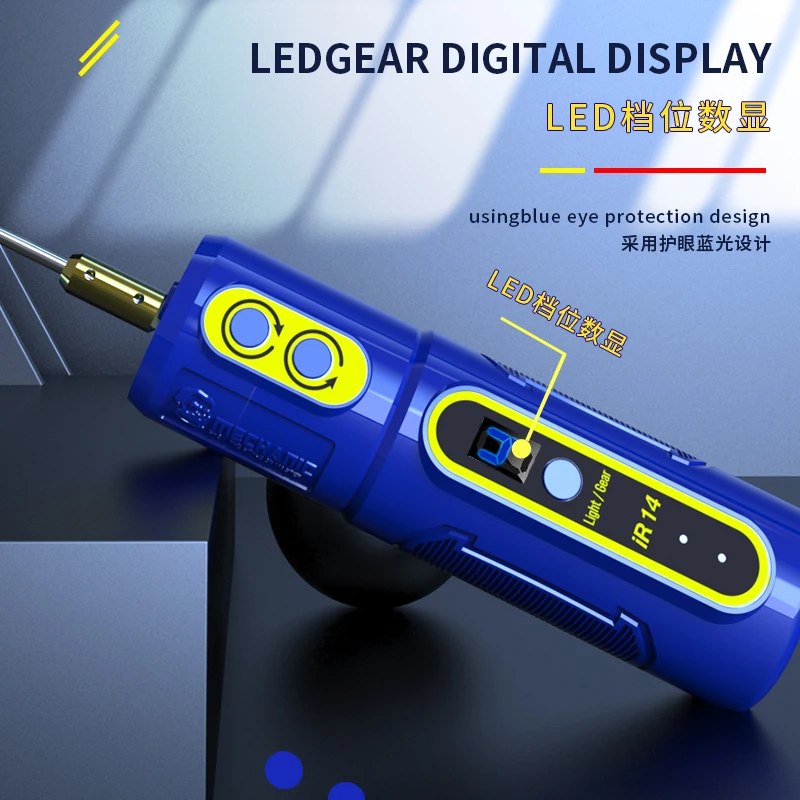MECHANIC IR14 전기 스피닝로드 OCA 필름 접착제 리무버 휴대 전화 LCD 화면 Pancel OCA 접착제 청소 도구