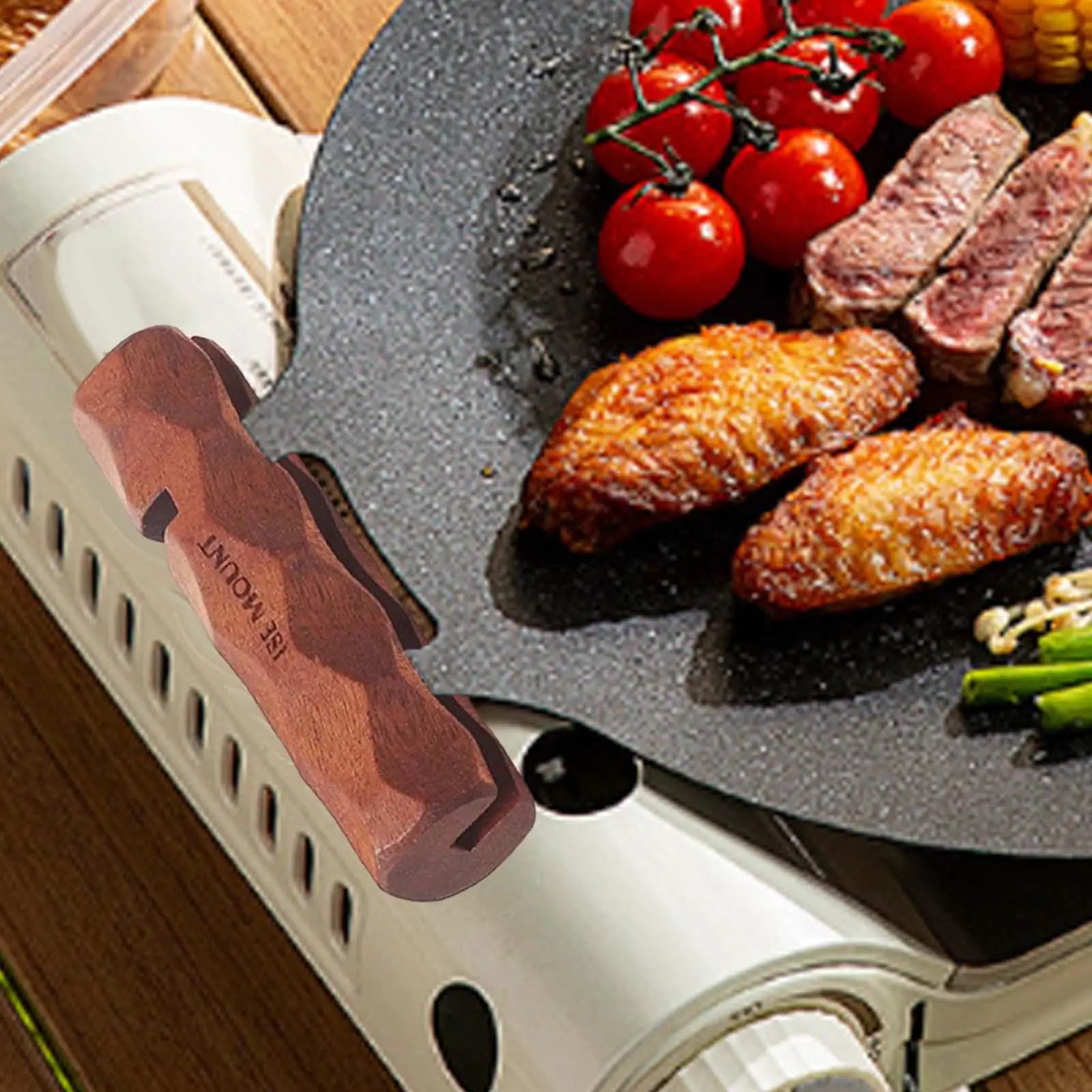 

Ручка для гриля, сковорода, инструмент для гриля, сковорода, сковорода, многофункциональная теплоизоляционная ручка