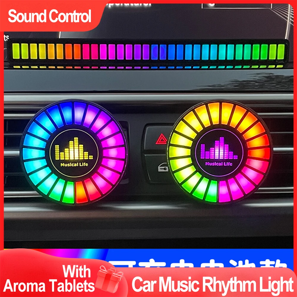 Car Air Freshener LED Aroma RGB