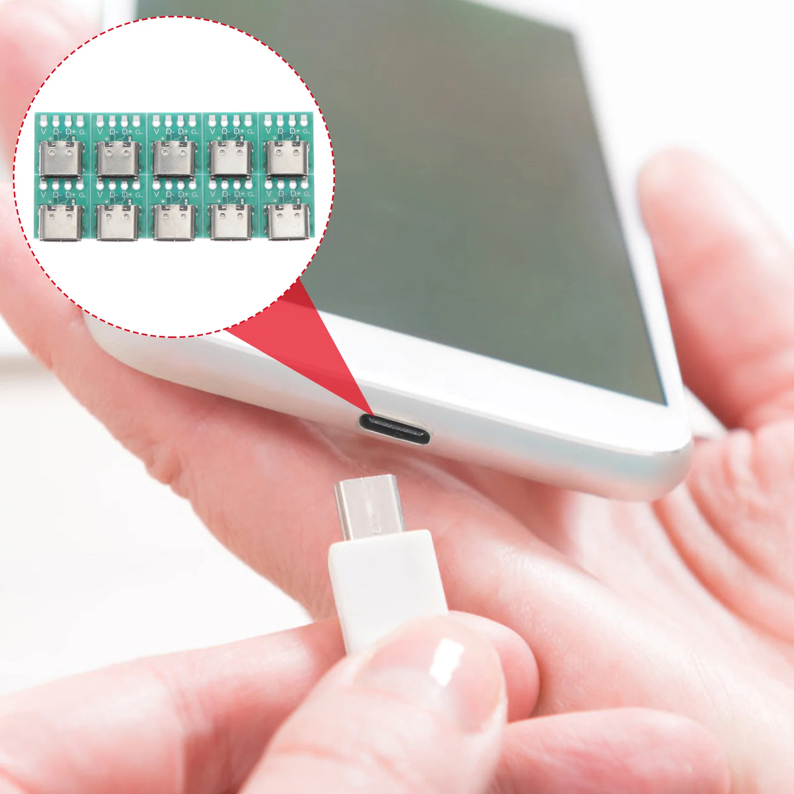 

Usb C Connector Board Adapter Hub Board Diy 3.1 USB Type-c Female Connector Usb C Connector Board Adapter Hub