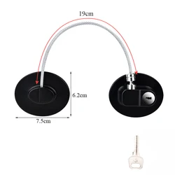 Child Safety Door and Window Lock - Home Security and Protection for Cabinets, Refrigerators, and Drawers (D)