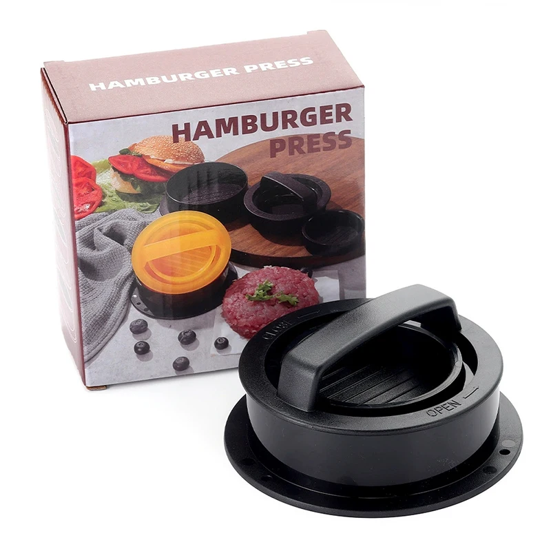 Hamburger Burger Press Round Beef Patty Press Diy Manual Hamburger Molds Party Bbq Cutlets Maker Kitchen Tool Gadgets