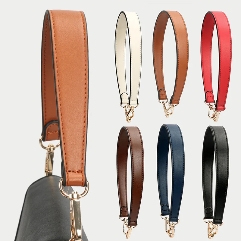 

Women Bucket Armpit Bag Hand Belt 36/49cm Length Faux Leather Bag Shoulder Strap Carry Replacement Solid Color Bag Handle Straps