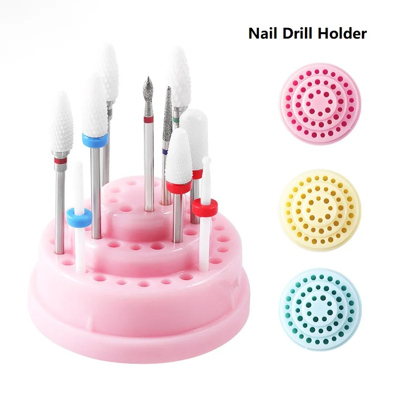 Nail Drill Cleaning Brush Drill Bit Cleaner Holder Tool Soft and Hard Brush for Ceramic Tungsten Milling Cutter Dust Remover 6