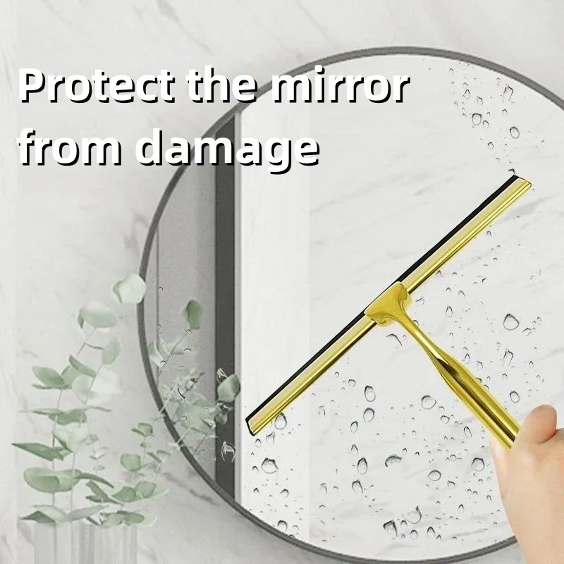 Stainless Steel Window Glass Cleaning Tool with Handle Silicone Rubber Brush Bathroom Shower Squeegee Kitchen Car Mirror Wipers cleaning brush window cleaning squeegee window cleaner window cleaning tool glass scraper glass window scraper cleaning squeegee shower squeegee scraper tool car glass cleaner