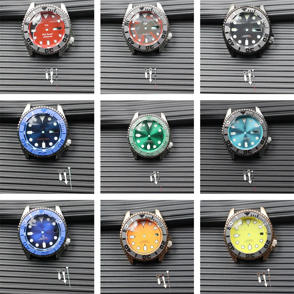 

41MM Waterproof Modified Watch Case Embossed Ceramic Bezel Watch Case Kit for NH35 Watch Accessories