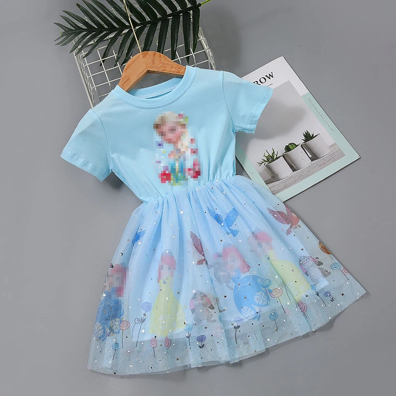 Girls Dress Summer Princess Elza Dresses Elegant Kids Costume for Girls Vestidos Party Toddler Children Teenagers Birthday Robe cute dresses Dresses