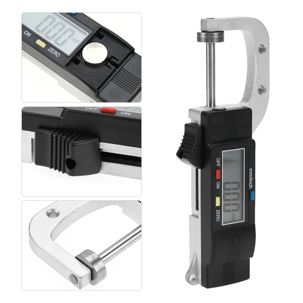 Horizontal Type Electronic Digital Display Caliper Thickness Gauge Measuring Tool 0-25mm Electronic Thickness Gauge digital caliper thickness gauge