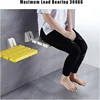 Wall-Mounted Invisible Shoe-Changing StoolSquare Folding Seat Wall Mounted for Shower Shower Seat Wall Mounting Folding Seat 2