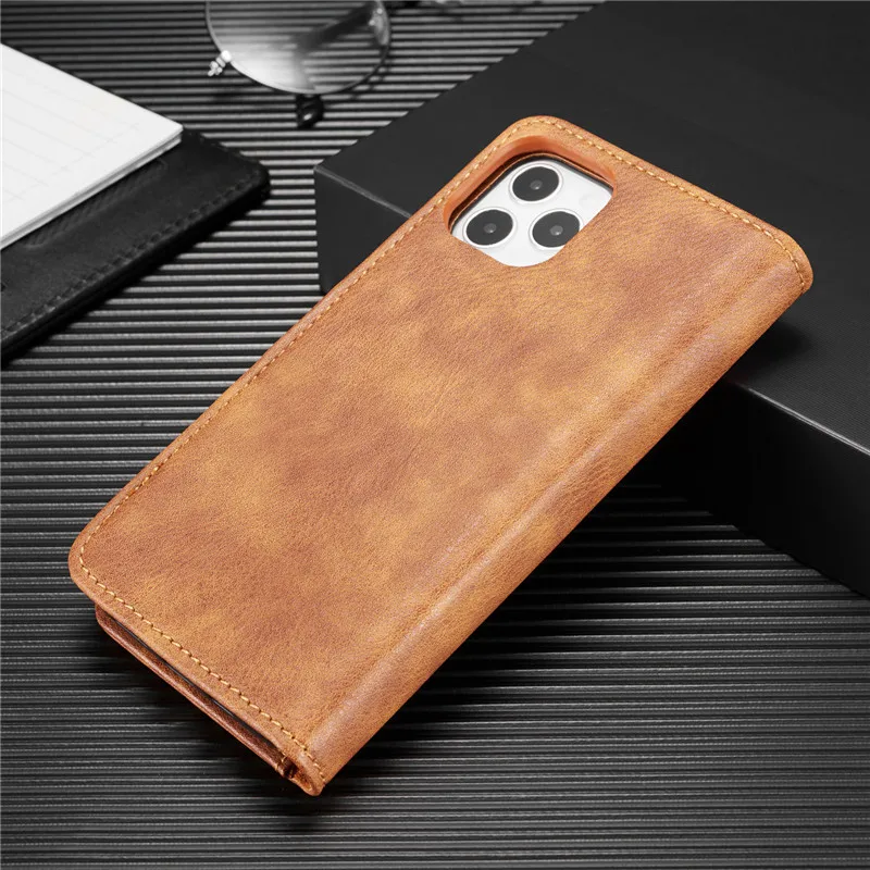 Leather Phone Case For iPhone 15 14 13 11 Pro Max Card Holder Wallet Cover - sky case