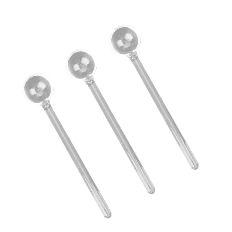Tea Spoons Ceramic Spoon 6pcs/3pcs Glass Spoon Tea Coffee Mixing Spoons Stirring Spoons Ice spoons Stirrer Rods Cocktail Dessert Espresso Stirrers 11.5CM