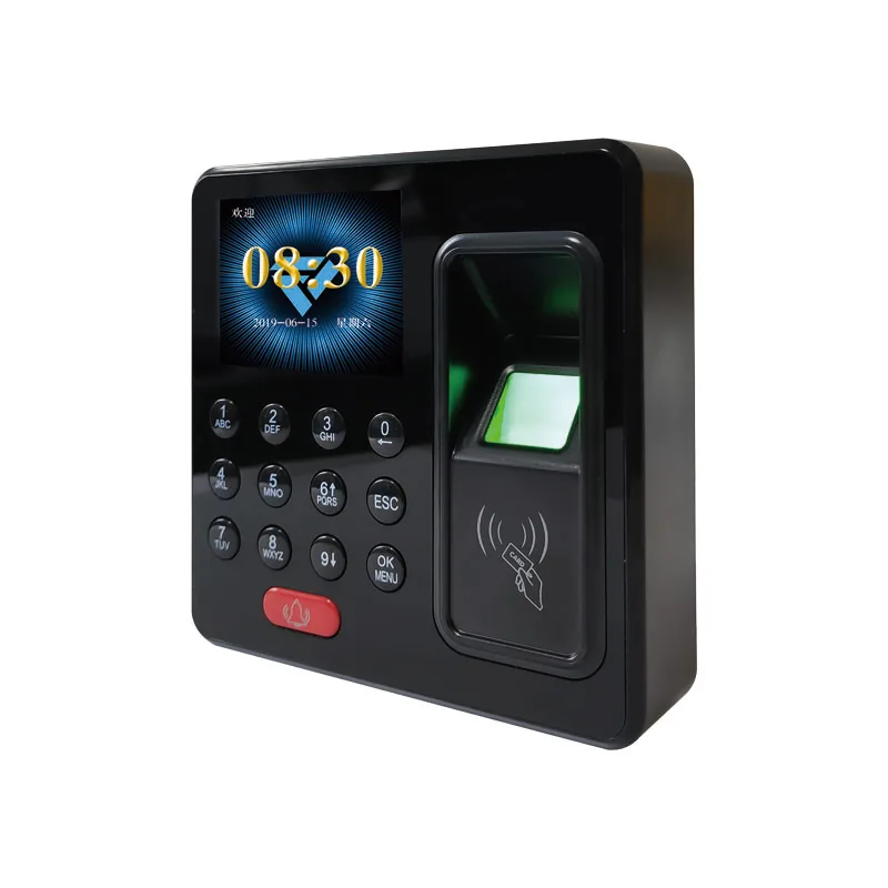 employee attendance 2.4'TFT Biometric Fingerprint Access Digital RFID Reader Password fingerprint sensor
