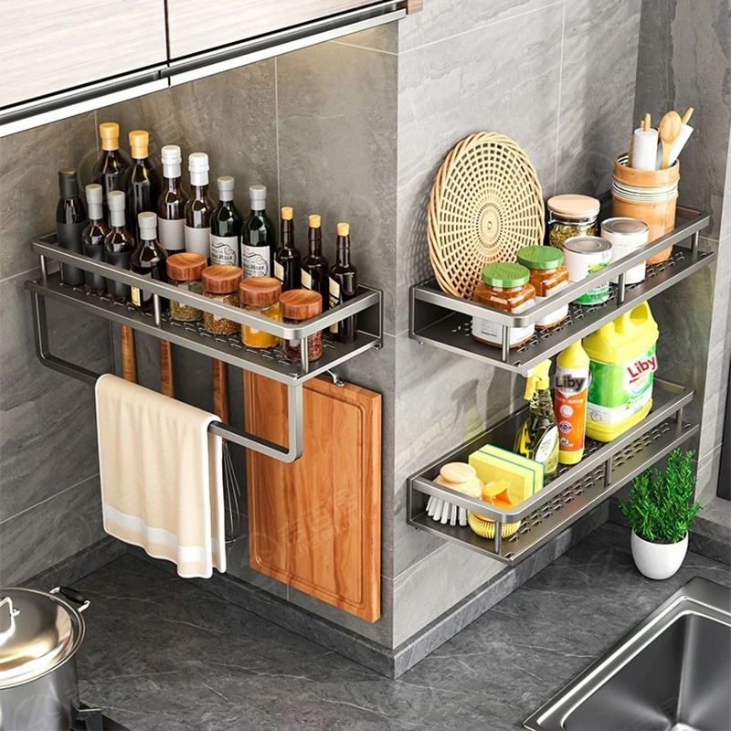 Kitchen storage rack Kitchen Seasoning Rack Bathroom Rack Waterproof Shower Corner Cosmetic Storage