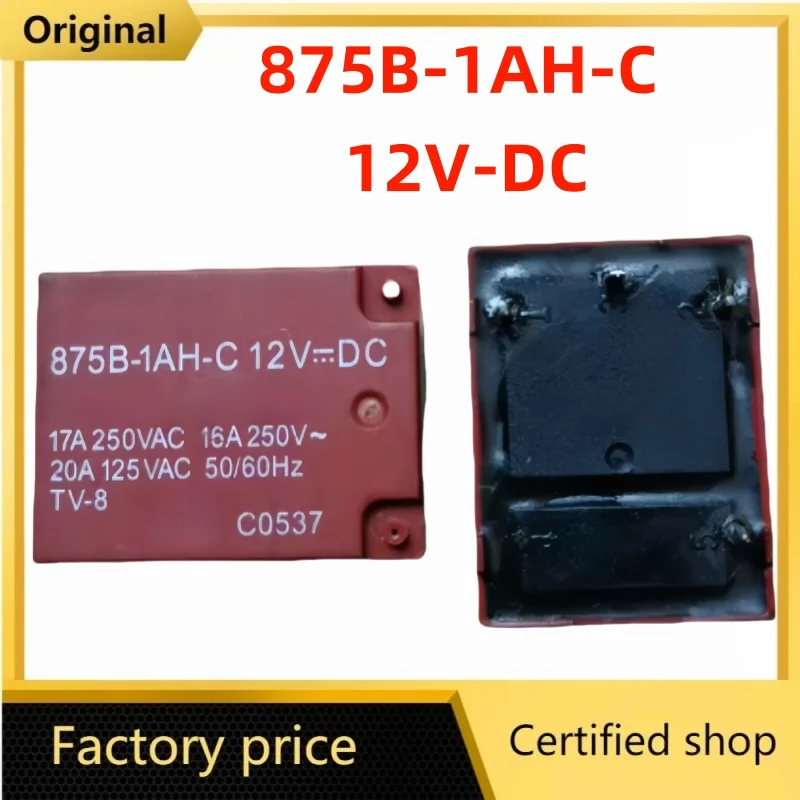 Brandneues Originalrelais 875B-1AH-FC-12V, 875b-fc-dc12v, 875B-1AH-FC-12VDC