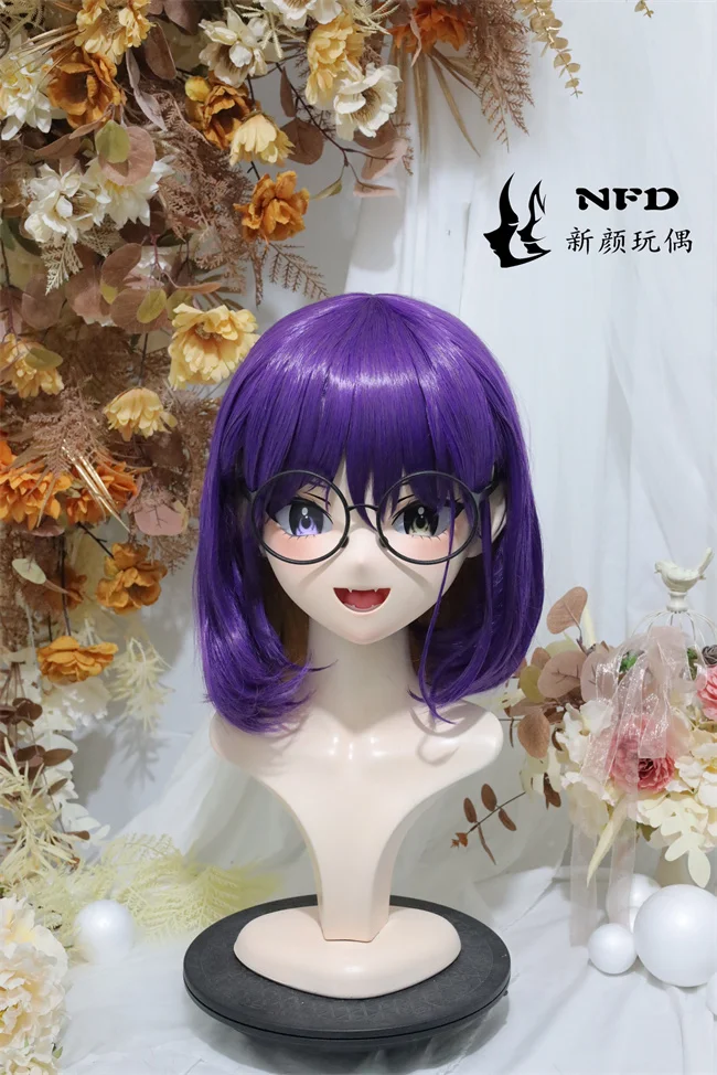 

(NFD012-11)Customize Full Head With Lock Pretty Female/Girl Japanese Animego Character Kig Cosplay Kigurumi Mask Crossdress Doll