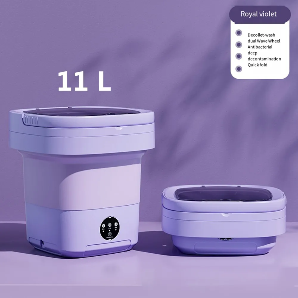 Máquina de lavar portátil dobrável, grande capacidade