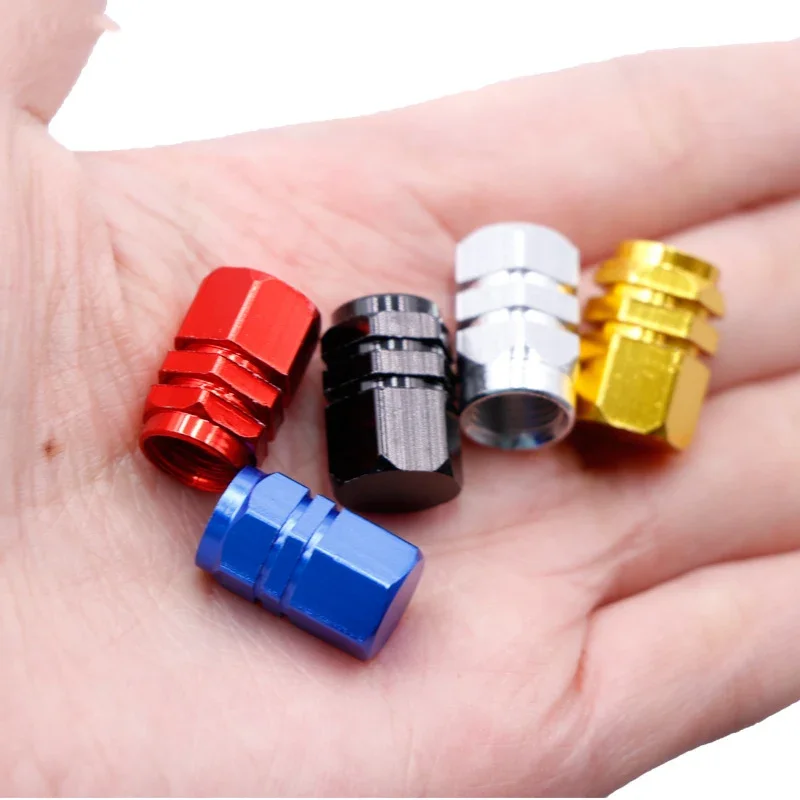 4 Pezzi YOU.S Tappi Valvola Spike Blu Per Auto PKW LKW Moto