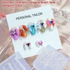 Silicone Nail Carving Mold 3D Bow Tie Mould Stamping Plate Nails Stencils DIY UV Gel Japanese Manicure Tools 4