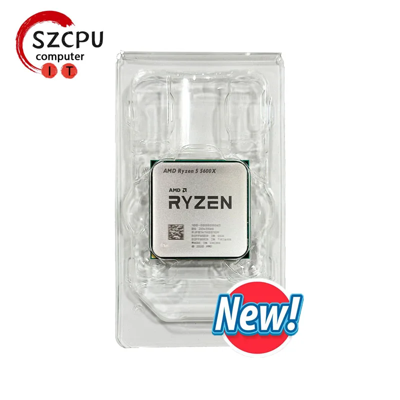 thumbnail image 1 of AMD R5 5600X Nuevo procesador Ryzen 5 5600X de 3,7 GHz, 6 núcleos y 12 subprocesos, 7 nm, 65 W, L3=32 M, 100-000000065, socket AM4, 1 of 4