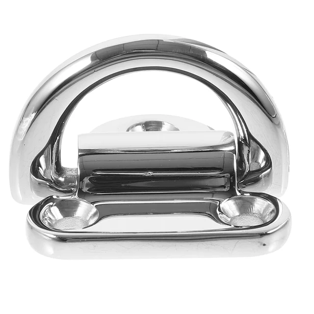 Trailer Tie down Rings Anchor D-shaped Pull Cars Truck Bed Hooks Downs Silver Stainless Steel